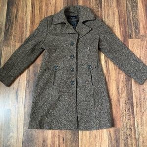 Brown Tweede Peacoat